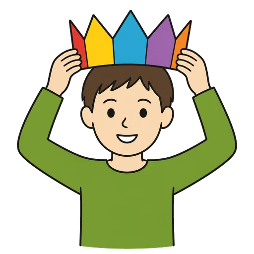AAC pictogram: paper crown