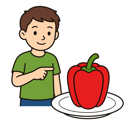 Piktogram AAC: papryka