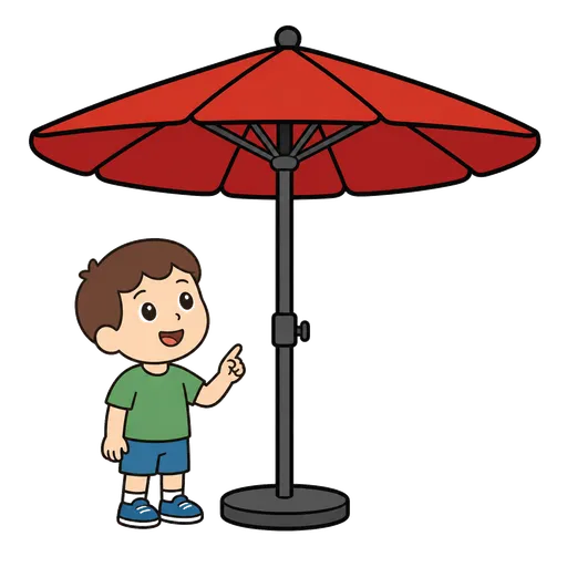 AAC-Piktogramm: Gartenparasol