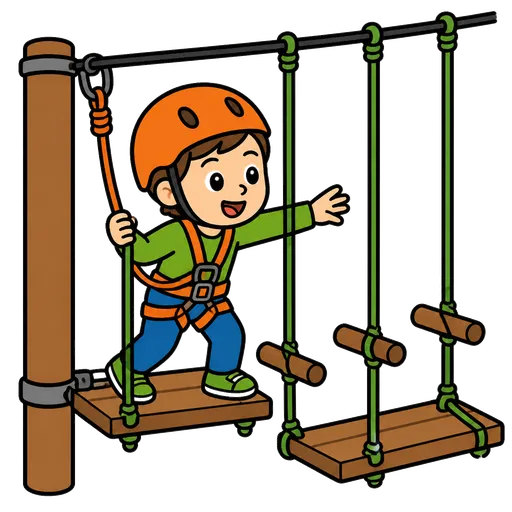Piktogram AAC: park linowy