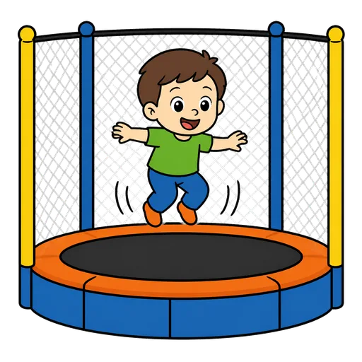 Piktogram AAC: park trampolin