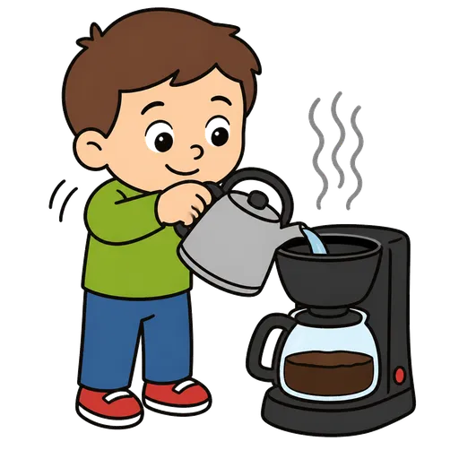 Pittogramma CAA: preparare caffè