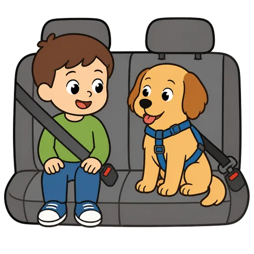 Pittogramma CAA: cintura di sicurezza per cane