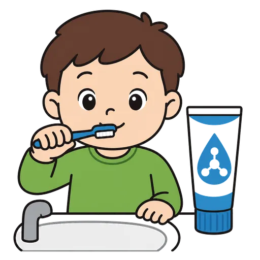 AAC pictogram: fluoride toothpaste