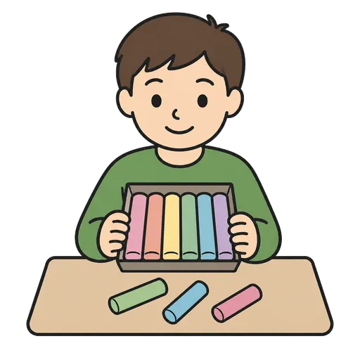 AAC pictogram: pastels