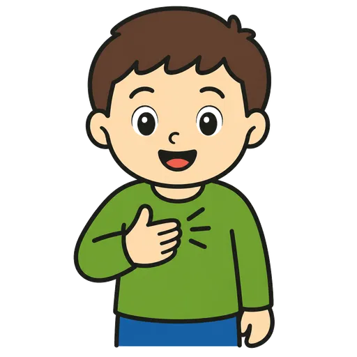 Piktogram AAC: patrz na mnie