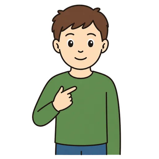 Piktogram AAC: patrz na mnie