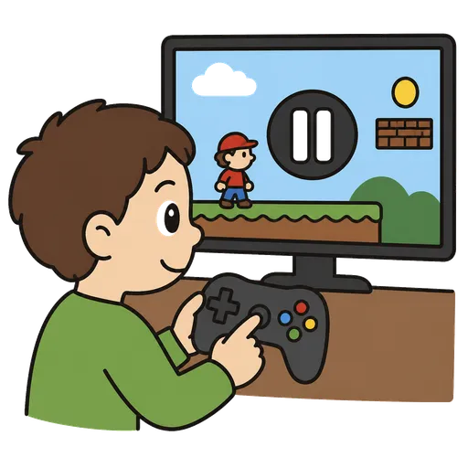 Pictograma CAA: pausa del juego