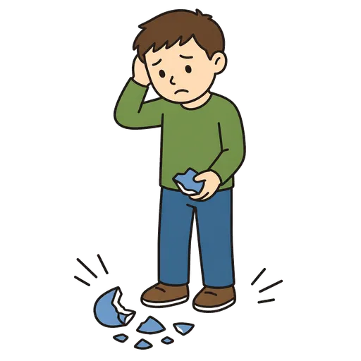 AAC pictogram: bad luck