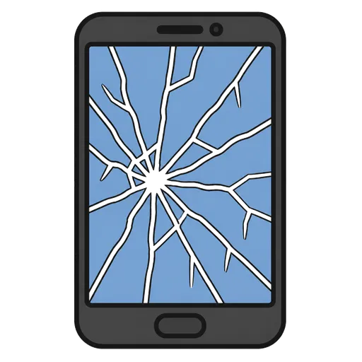Pictograma CAA: pantalla agrietada