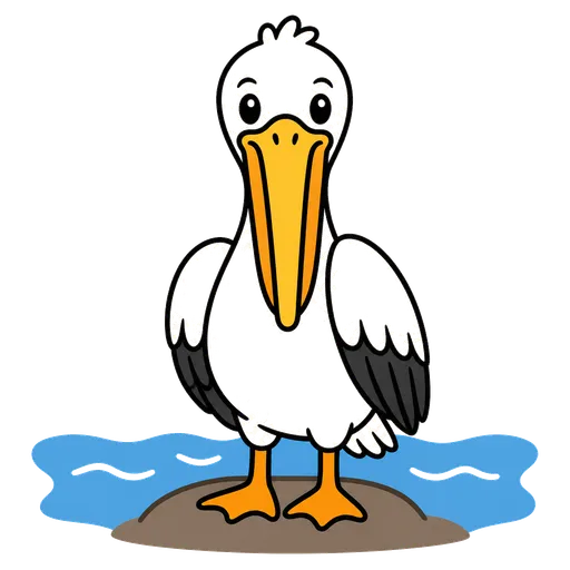 Piktogram AAK: pelikán