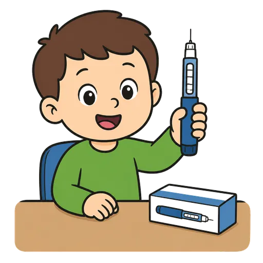 Piktogram AAC: pen do insuliny