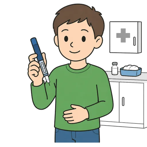 Piktogram AAC: pen do insuliny