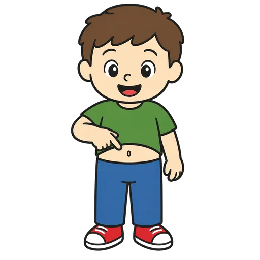 Piktogram AAC: pępek
