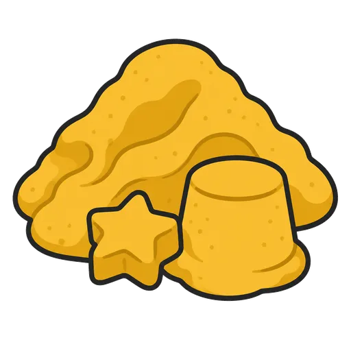 Piktogram AAC: piasek kinetyczny