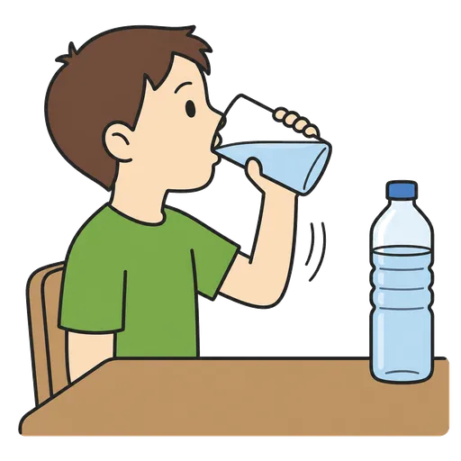 Pittogramma CAA: bere tanta acqua