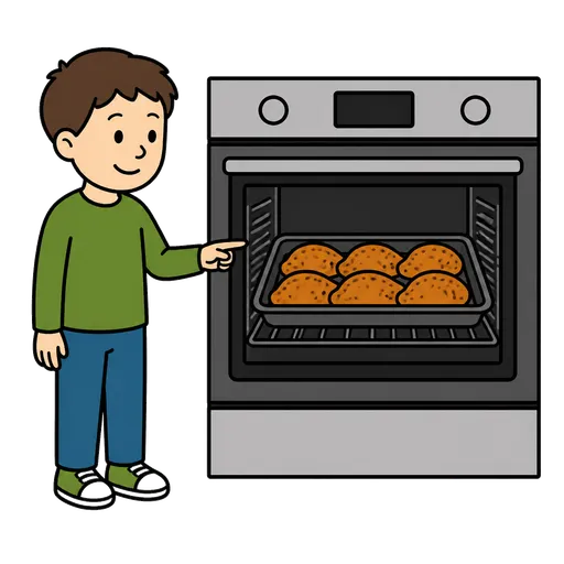 Piktogram AAC: pieczony