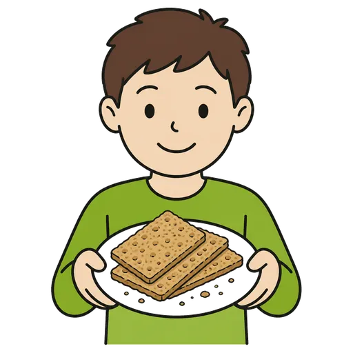 Piktogram AAC: pieczywo chrupkie