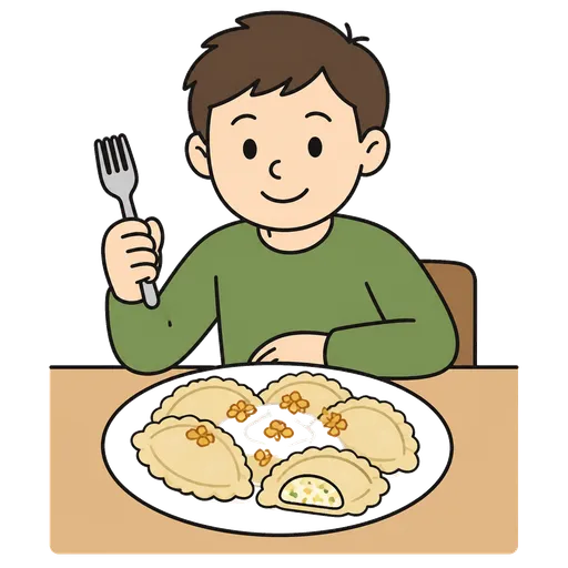 Piktogram AAK: ruské pierogi