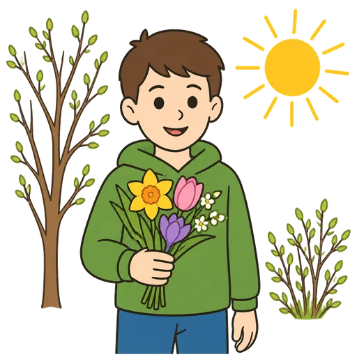 AAC pictogram: First day of spring
