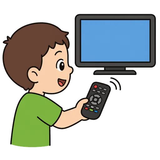 Piktogram AAC: pilot do telewizora