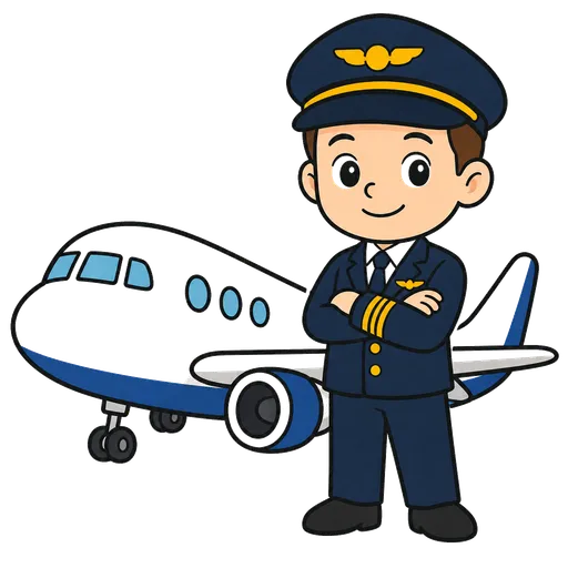 Piktogram AAK: pilot lietadla