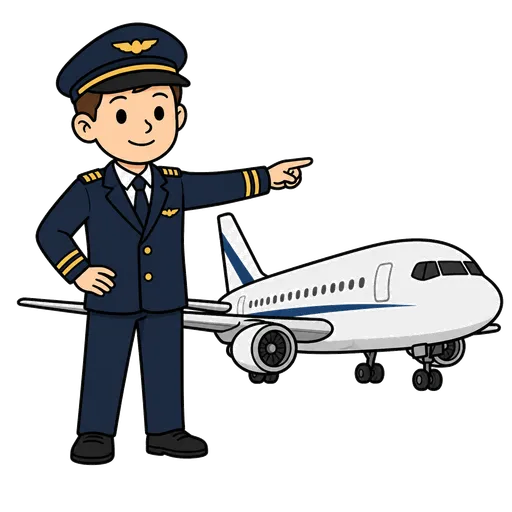 Piktogram AAC: pilot samolotu