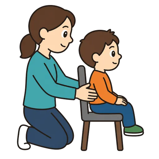 Pittogramma CAA: posizionamento (in piedi)