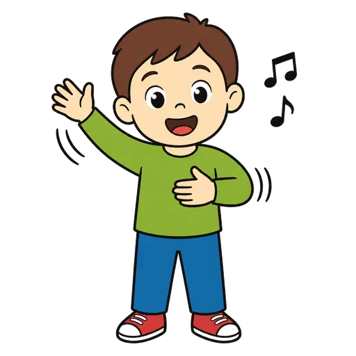 Piktogram AAC: piosenka z pokazywaniem