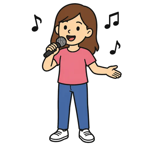 Piktogram AAC: piosenkarka