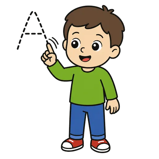 Piktogram AAC: pisanie w powietrzu