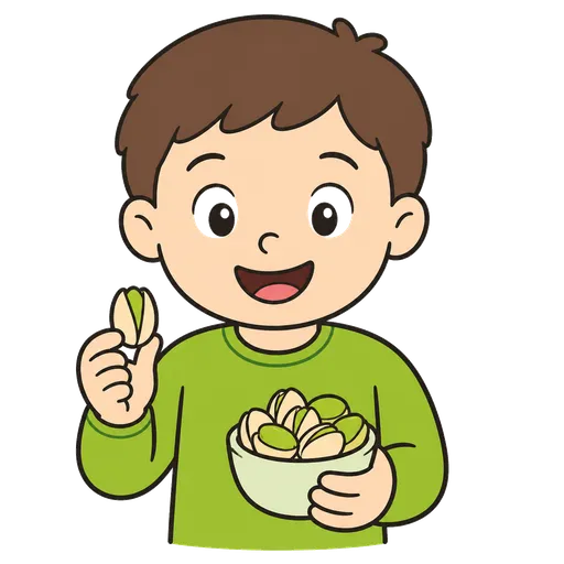 Piktogram AAC: pistacjowy