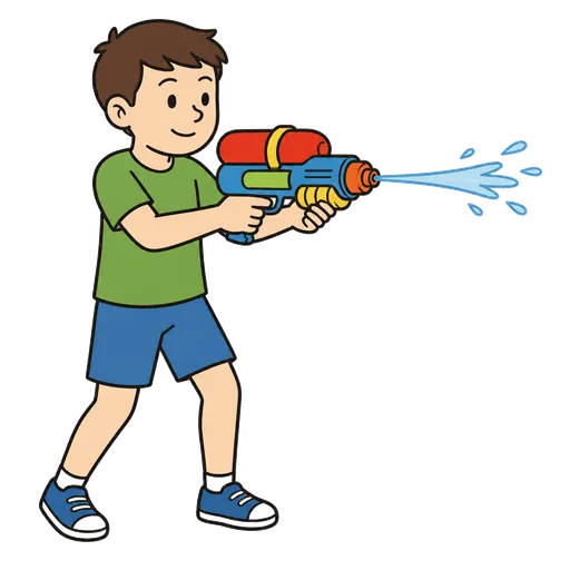 Pictogramme CAA : pistolet à eau