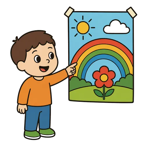 Piktogram AAC: plakat na ścianie