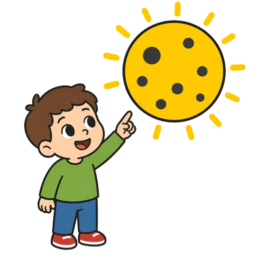 AAC-Piktogramm: Sonnenflecken