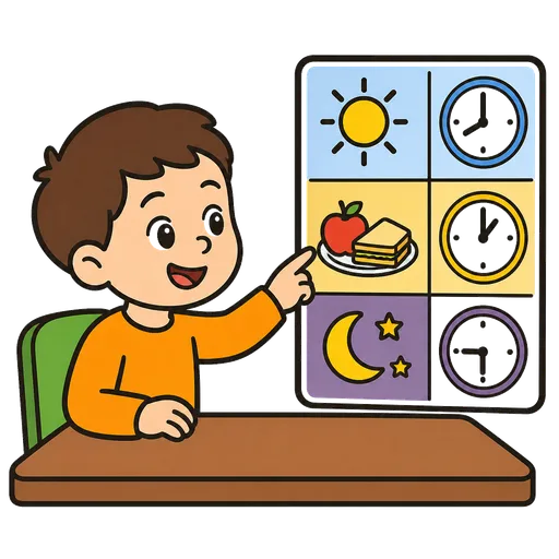 Piktogram AAC: plan dnia