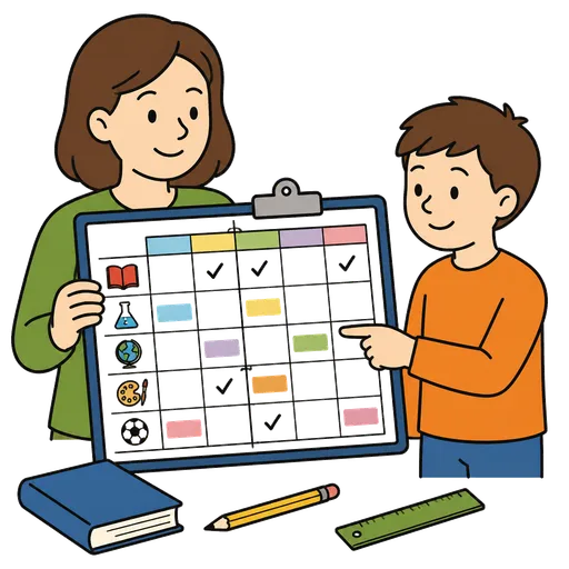 Piktogram AAC: plan lekcji