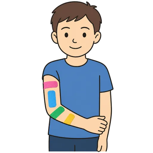 Piktogram AAC: plastry rehabilitacyjne