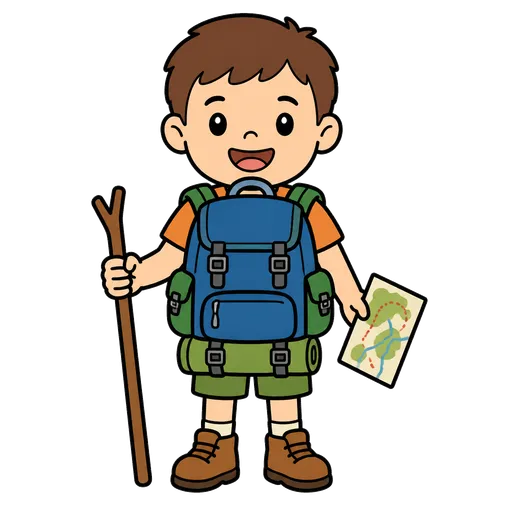 Piktogram AAK: turistický batoh