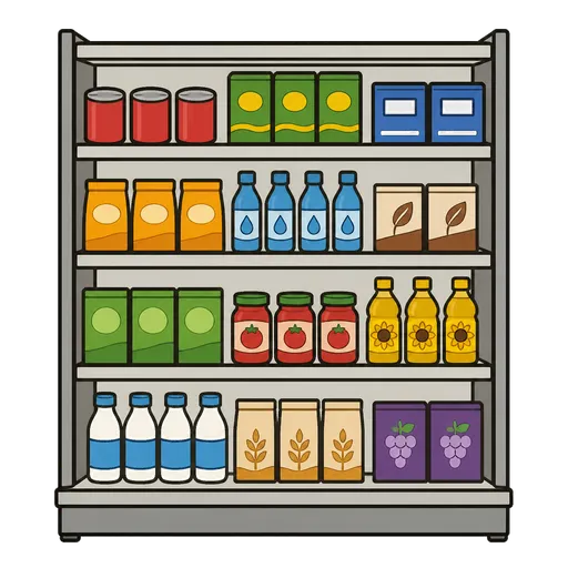 Piktogram AAC: półka sklepowa