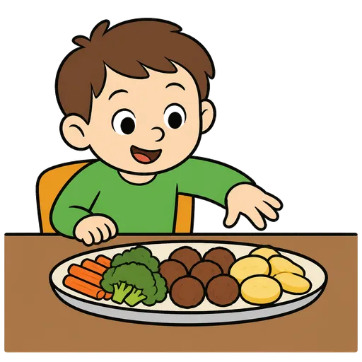 AAC pictogram: serving plate
