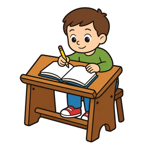 Pittogramma CAA: scrivania con scrittura inclinata