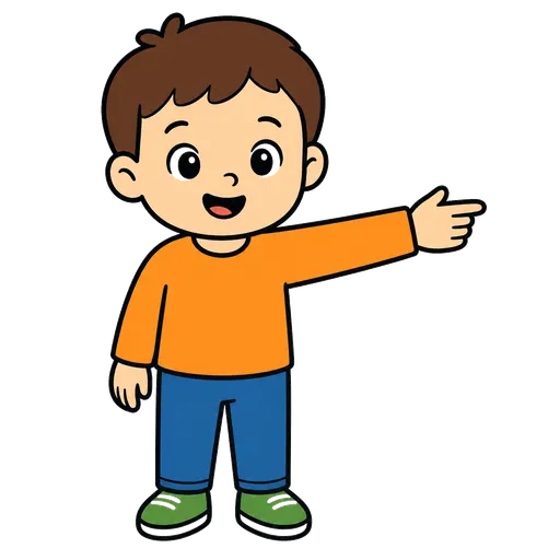 Piktogram AAK: ukáž mi rukou (vpravo)