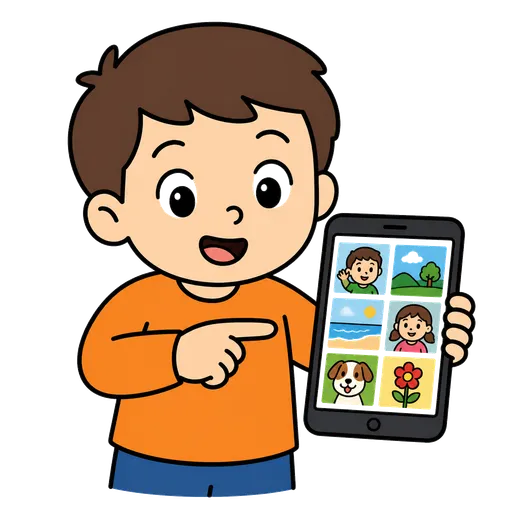 Piktogram AAC: pokaż mi zdjęcia