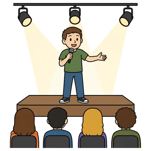 AAC pictogram: talent show