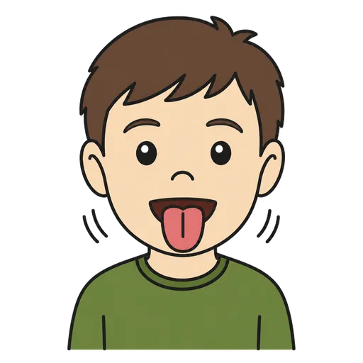 Piktogram AAC: pokazanie języka
