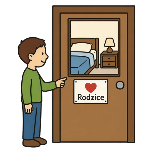Piktogram AAK: rodičovský pokoj