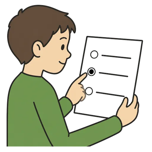 Піктограма АДК: multiple-choice option