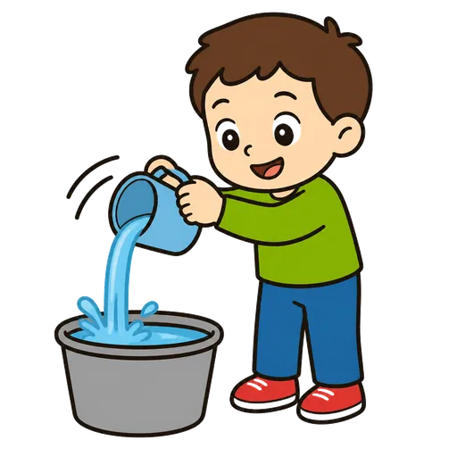Pittogramma CAA: versare (acqua)