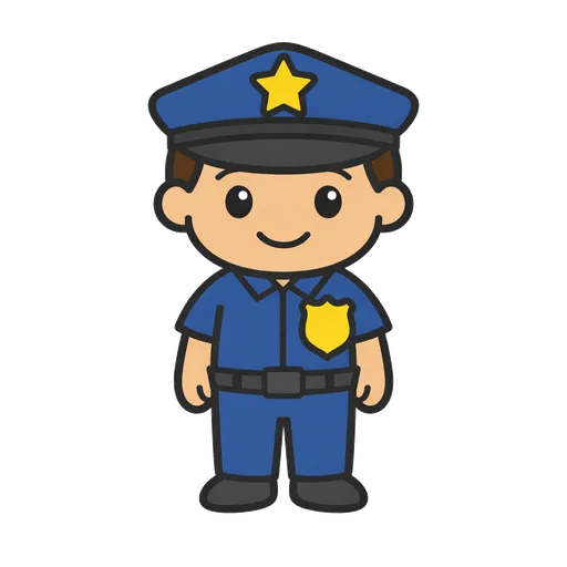 Pittogramma CAA: poliziotto